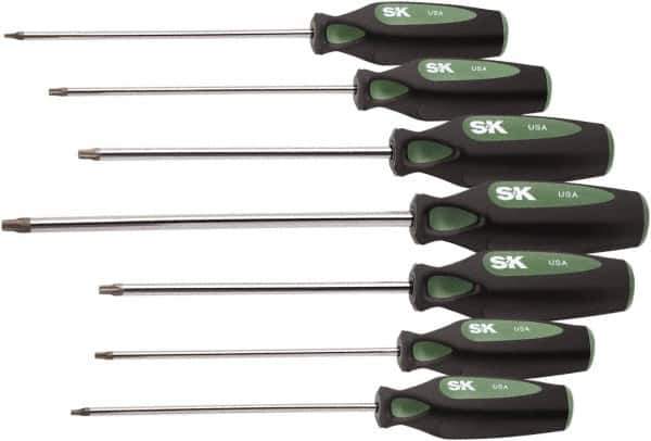 SK - 7 Piece T10 to T40 Ergonomic Handle Torx Driver Set - Apex Tool & Supply