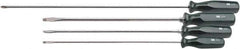 SK - 4 Piece Phillips & Slotted Screwdriver Set - Bit Sizes: Philips #2 - Apex Tool & Supply