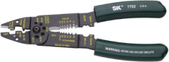 SK - 9-1/2" OAL, 10 AWG Capacity, Cutting Pliers - Vinyl Cushion Handle - Apex Tool & Supply