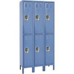 Hallowell - 6 Door, 2 Tier, Ready-Built Wardrobe & Box Lockers - Apex Tool & Supply