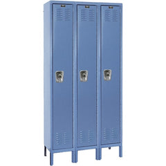 Hallowell - 3 Door, 1 Tier, Ready-Built Wardrobe & Box Lockers - Apex Tool & Supply