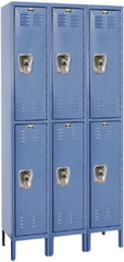 Hallowell - 6 Door, 2 Tier, Ready-Built Wardrobe & Box Lockers - Apex Tool & Supply