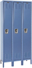 Hallowell - 3 Door, 1 Tier, Ready-Built Wardrobe & Box Lockers - Apex Tool & Supply