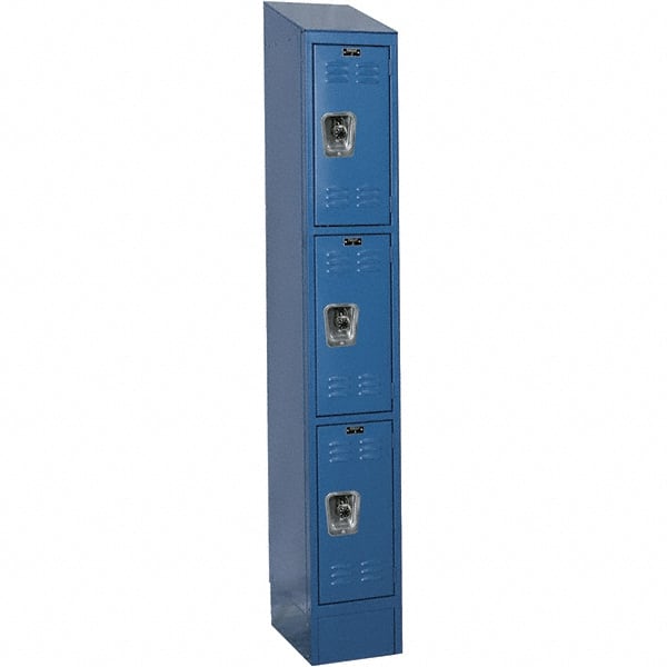 Hallowell - 3 Door, 3 Tier, Ready-Built Wardrobe & Box Lockers - Apex Tool & Supply
