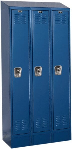 Hallowell - 3 Door, 1 Tier, Ready-Built Wardrobe & Box Lockers - Apex Tool & Supply