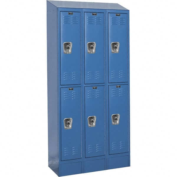 Hallowell - 6 Door, 2 Tier, Ready-Built Wardrobe & Box Lockers - Apex Tool & Supply