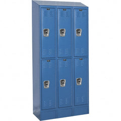 Hallowell - 6 Door, 2 Tier, Ready-Built Wardrobe & Box Lockers - Apex Tool & Supply