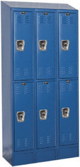 Hallowell - 6 Door, 2 Tier, Ready-Built Wardrobe & Box Lockers - Apex Tool & Supply