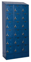 Hallowell - 18 Door, 6 Tier, Ready-Built Wardrobe & Box Lockers - Apex Tool & Supply