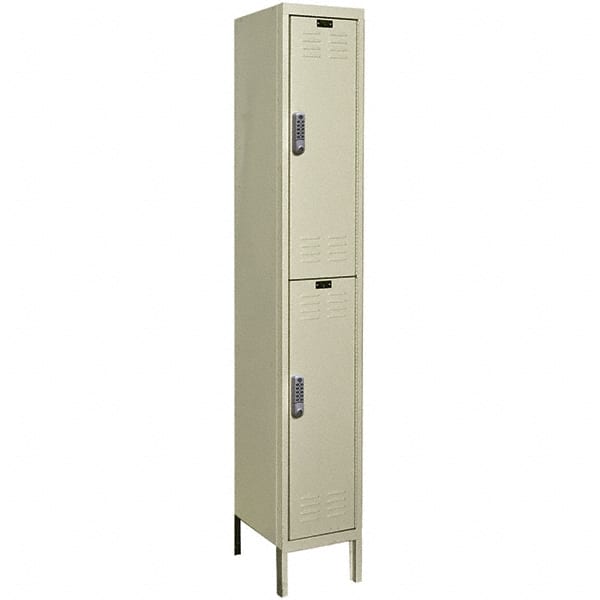 Hallowell - 2 Door, 2 Tier, Electronic Access Lockers - Apex Tool & Supply