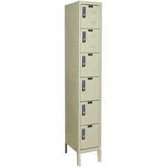 Hallowell - 6 Door, 6 Tier, Electronic Access Lockers - Apex Tool & Supply