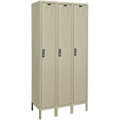 Hallowell - 3 Door, 1 Tier, Electronic Access Lockers - Apex Tool & Supply