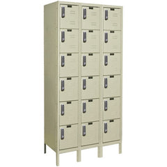 Hallowell - 18 Door, 6 Tier, Electronic Access Lockers - Apex Tool & Supply