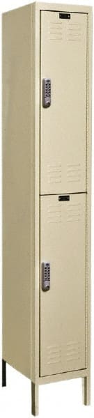 Hallowell - 2 Door, 2 Tier, Electronic Access Lockers - Apex Tool & Supply