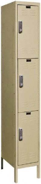 Hallowell - 3 Door, 3 Tier, Electronic Access Lockers - Apex Tool & Supply