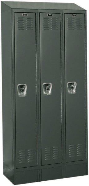 Hallowell - 3 Door, 1 Tier, Ready-Built Wardrobe & Box Lockers - Apex Tool & Supply