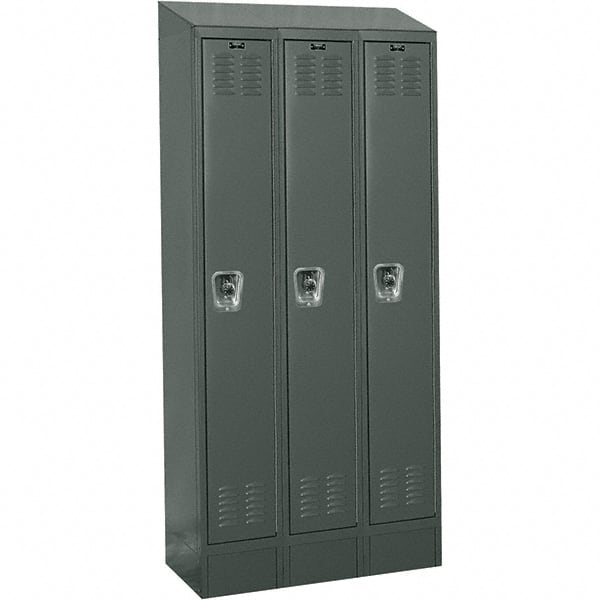 Hallowell - 3 Door, 1 Tier, Ready-Built Wardrobe & Box Lockers - Apex Tool & Supply