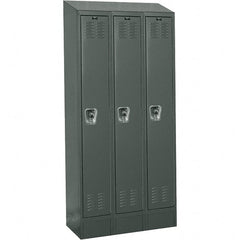 Hallowell - 3 Door, 1 Tier, Ready-Built Wardrobe & Box Lockers - Apex Tool & Supply