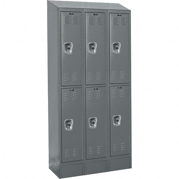 Hallowell - 6 Door, 2 Tier, Ready-Built Wardrobe & Box Lockers - Apex Tool & Supply