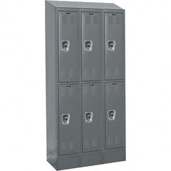 Hallowell - 6 Door, 2 Tier, Ready-Built Wardrobe & Box Lockers - Apex Tool & Supply