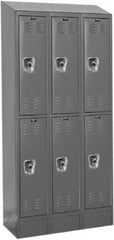 Hallowell - 6 Door, 2 Tier, Ready-Built Wardrobe & Box Lockers - Apex Tool & Supply