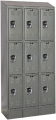 Hallowell - 9 Door, 3 Tier, Ready-Built Wardrobe & Box Lockers - Apex Tool & Supply