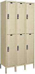 Hallowell - 6 Door, 2 Tier, Electronic Access Lockers - Apex Tool & Supply