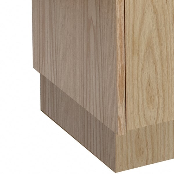 Hallowell - 18" Wide x 4" Deep, Locker Finished End Base - Apex Tool & Supply