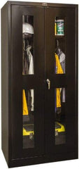 Hallowell - 1 Shelf Wardrobe Storage Cabinet - Steel, 36" Wide x 24" Deep x 72" High, Black - Apex Tool & Supply