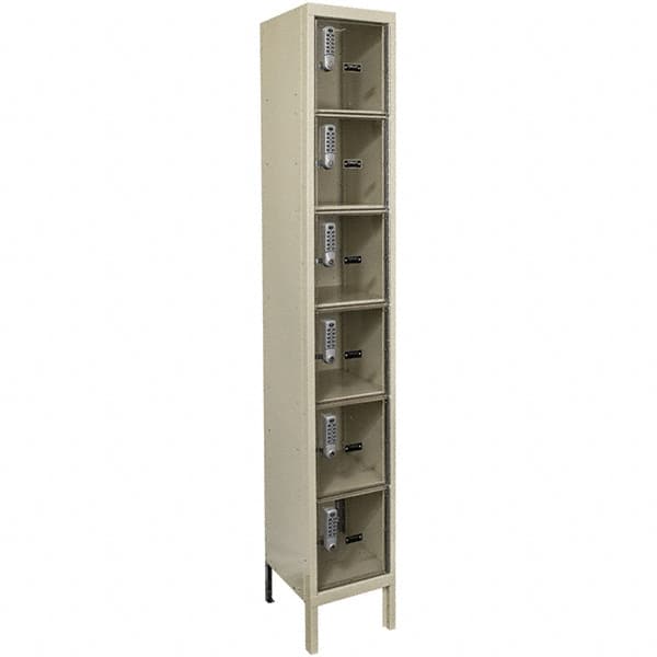 Hallowell - 6 Door, 6 Tier, Safety-View Plus Box Locker - Apex Tool & Supply