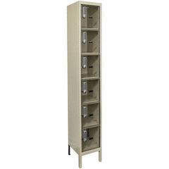 Hallowell - 6 Door, 6 Tier, Safety-View Plus Box Locker - Apex Tool & Supply