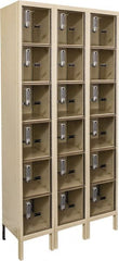 Hallowell - 18 Door, 6 Tier, Safety-View Plus Box Locker - Apex Tool & Supply