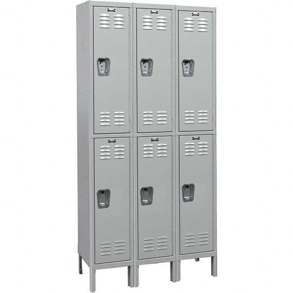 Hallowell - Medsafe 6 Door, 2 Tier, Premium Wardrobe Lockers - Apex Tool & Supply