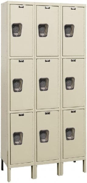 Hallowell - 9 Door, 3 Tier, Premium Wardrobe Lockers - Apex Tool & Supply