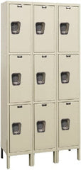 Hallowell - 9 Door, 3 Tier, Premium Wardrobe Lockers - Apex Tool & Supply