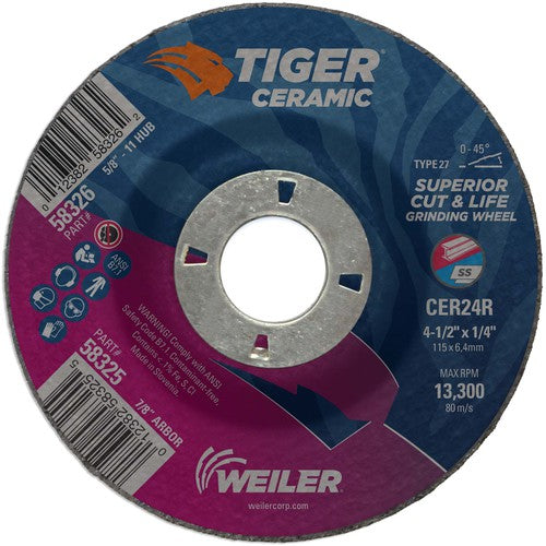‎4-1/2X1/4 TIGER CERAMIC TYPE - Apex Tool & Supply