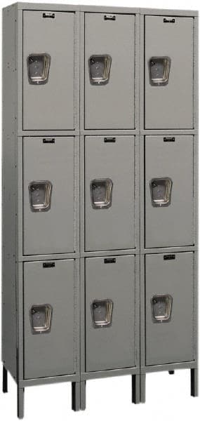 Hallowell - 9 Door, 3 Tier, Premium Wardrobe Lockers - Apex Tool & Supply