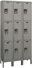 Hallowell - 9 Door, 3 Tier, Premium Wardrobe Lockers - Apex Tool & Supply