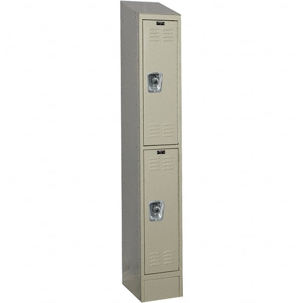 Hallowell - 2 Door, 2 Tier, Ready-Built Wardrobe & Box Lockers - Apex Tool & Supply