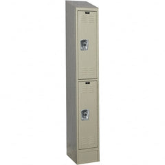 Hallowell - 2 Door, 2 Tier, Ready-Built Wardrobe & Box Lockers - Apex Tool & Supply