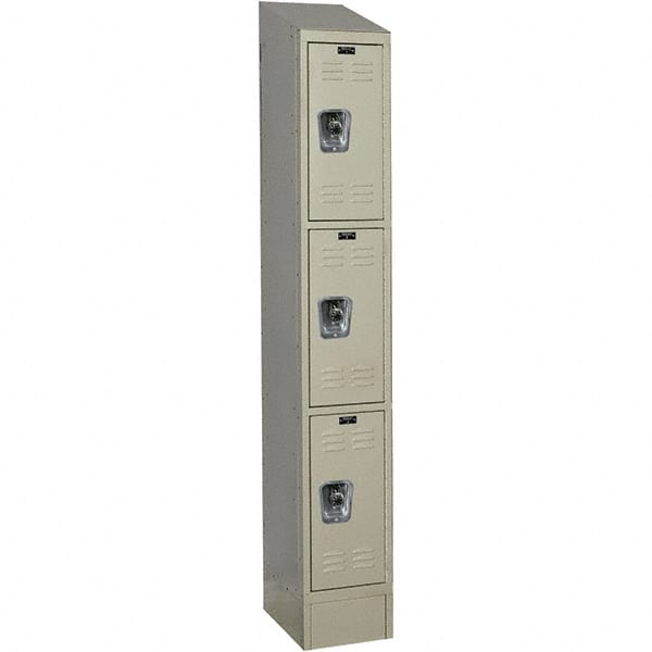 Hallowell - 3 Door, 3 Tier, Ready-Built Wardrobe & Box Lockers - Apex Tool & Supply