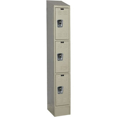 Hallowell - 3 Door, 3 Tier, Ready-Built Wardrobe & Box Lockers - Apex Tool & Supply