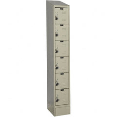 Hallowell - 6 Door, 6 Tier, Ready-Built Wardrobe & Box Lockers - Apex Tool & Supply