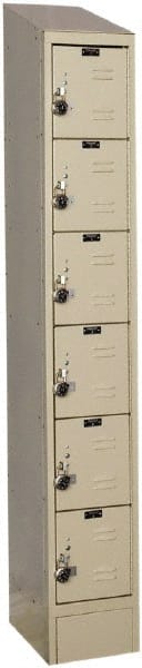 Hallowell - 6 Door, 6 Tier, Ready-Built Wardrobe & Box Lockers - Apex Tool & Supply
