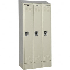 Hallowell - 3 Door, 1 Tier, Ready-Built Wardrobe & Box Lockers - Apex Tool & Supply
