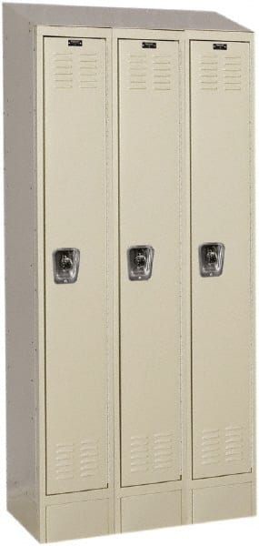 Hallowell - 3 Door, 1 Tier, Ready-Built Wardrobe & Box Lockers - Apex Tool & Supply