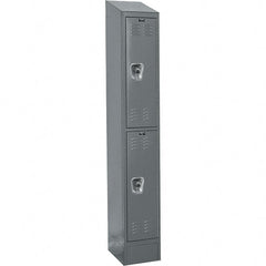 Hallowell - 2 Door, 2 Tier, Ready-Built Wardrobe & Box Lockers - Apex Tool & Supply