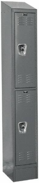 Hallowell - 2 Door, 2 Tier, Ready-Built Wardrobe & Box Lockers - Apex Tool & Supply