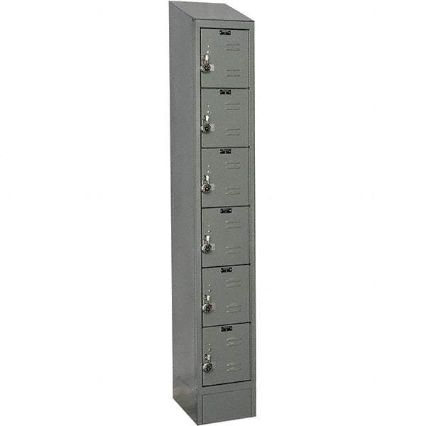 Hallowell - 6 Door, 6 Tier, Ready-Built Wardrobe & Box Lockers - Apex Tool & Supply