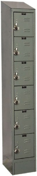Hallowell - 6 Door, 6 Tier, Ready-Built Wardrobe & Box Lockers - Apex Tool & Supply